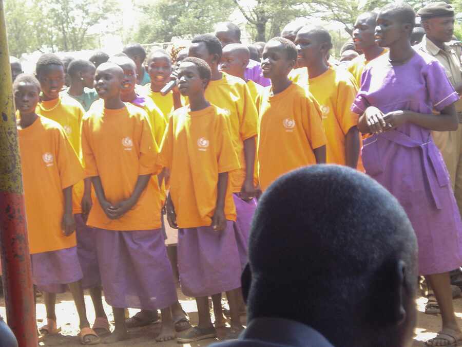 Students contributing to a public community event.