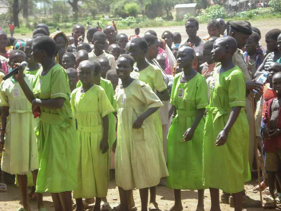 Learners participating together during outreach.