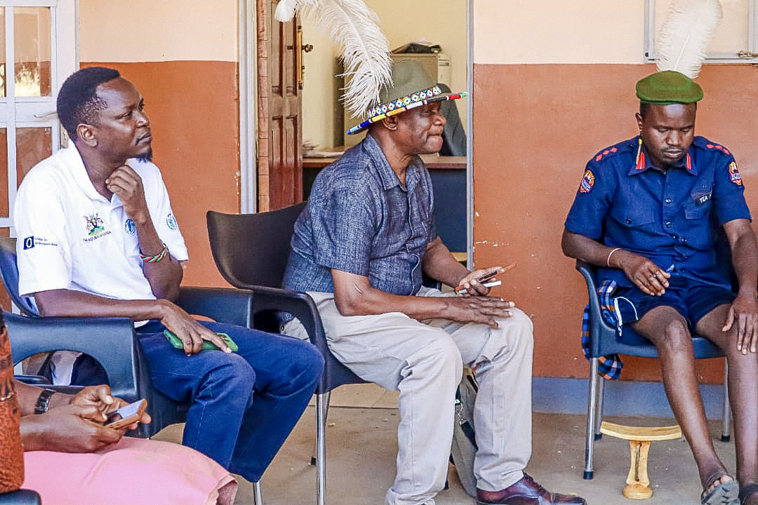 Hon. David Bwangamoe Pulkol participating in a seated discussion with festival delegates
