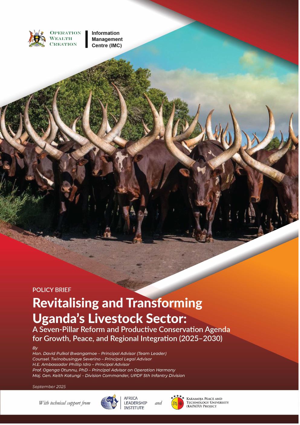 Cover of Revitalising Uganda's Livestock Sector