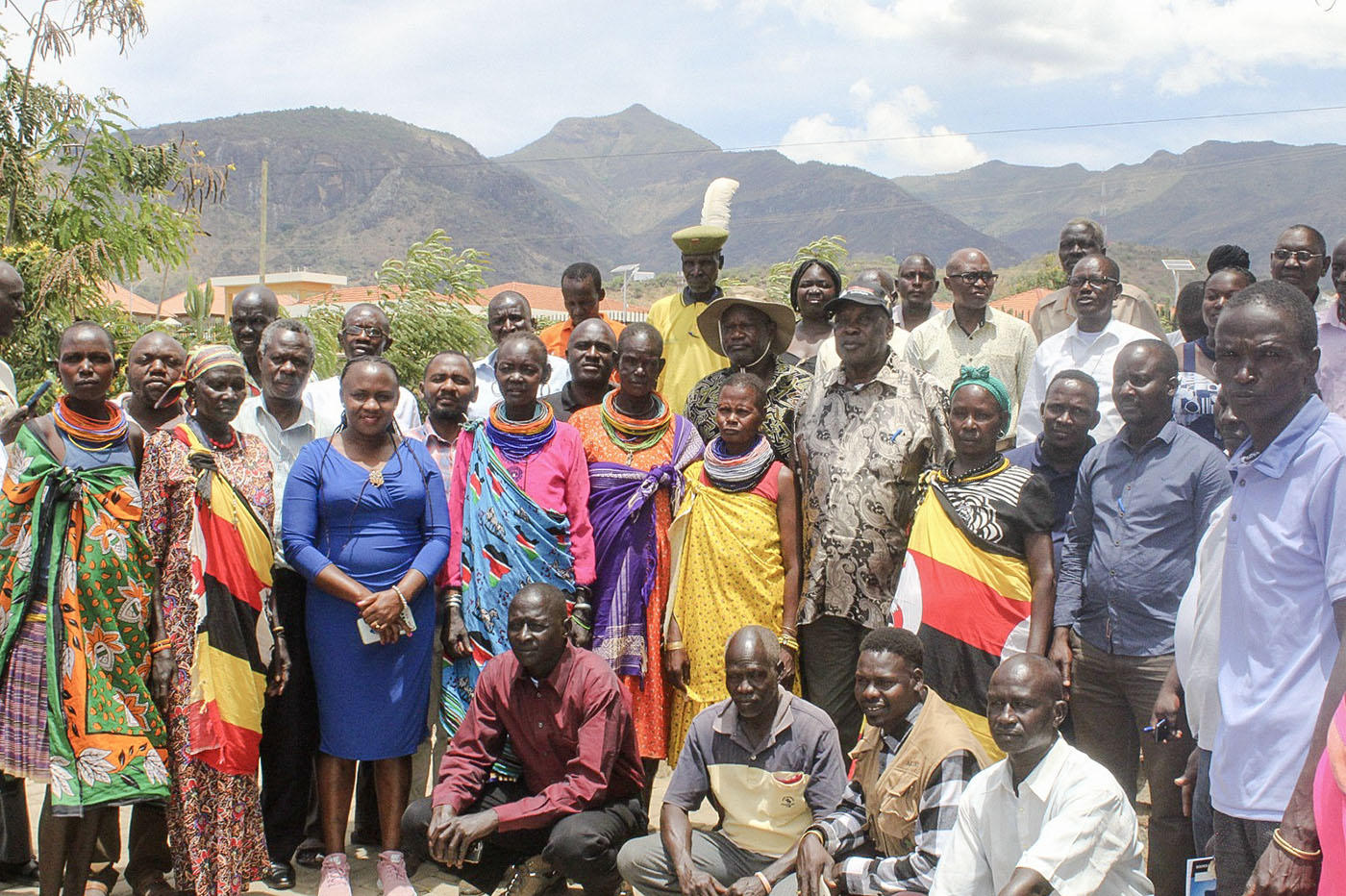 PACED programme participants, community representatives and programme staff in Moroto District